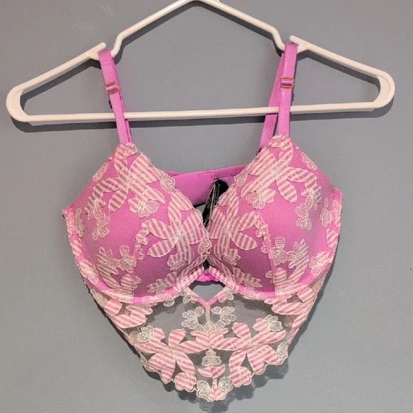 Victoria's Secret Luxe Lingerie Bras Lined Demi Women Intimates Size 34D - Picture 3 of 16